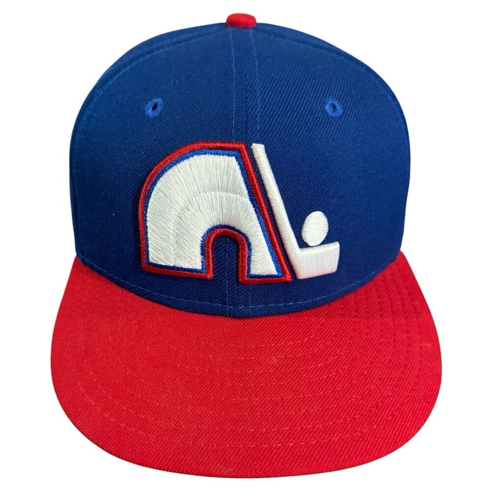 Quebec Nordiques New Era 59FIFTY Fitted Hat 7 1/4 Blue NHL Colorado Avalanche